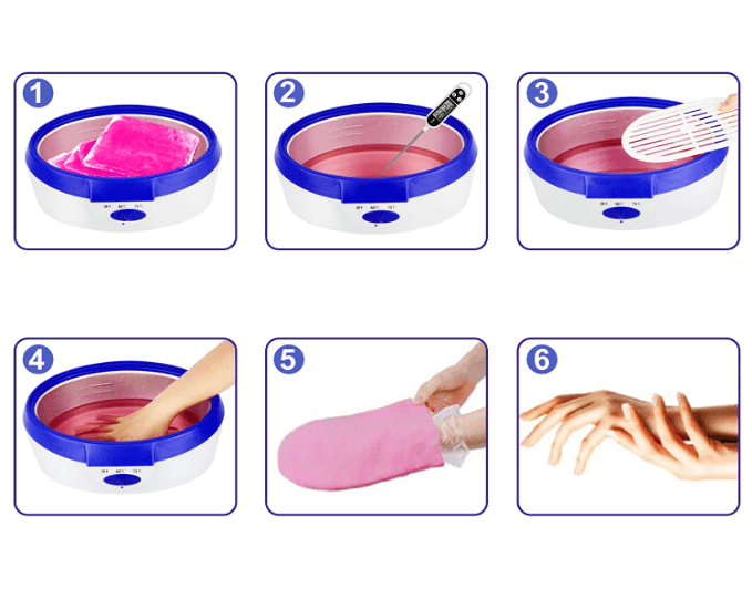 Kit Banho de Parafina para Mãos e Pés Completo - 4