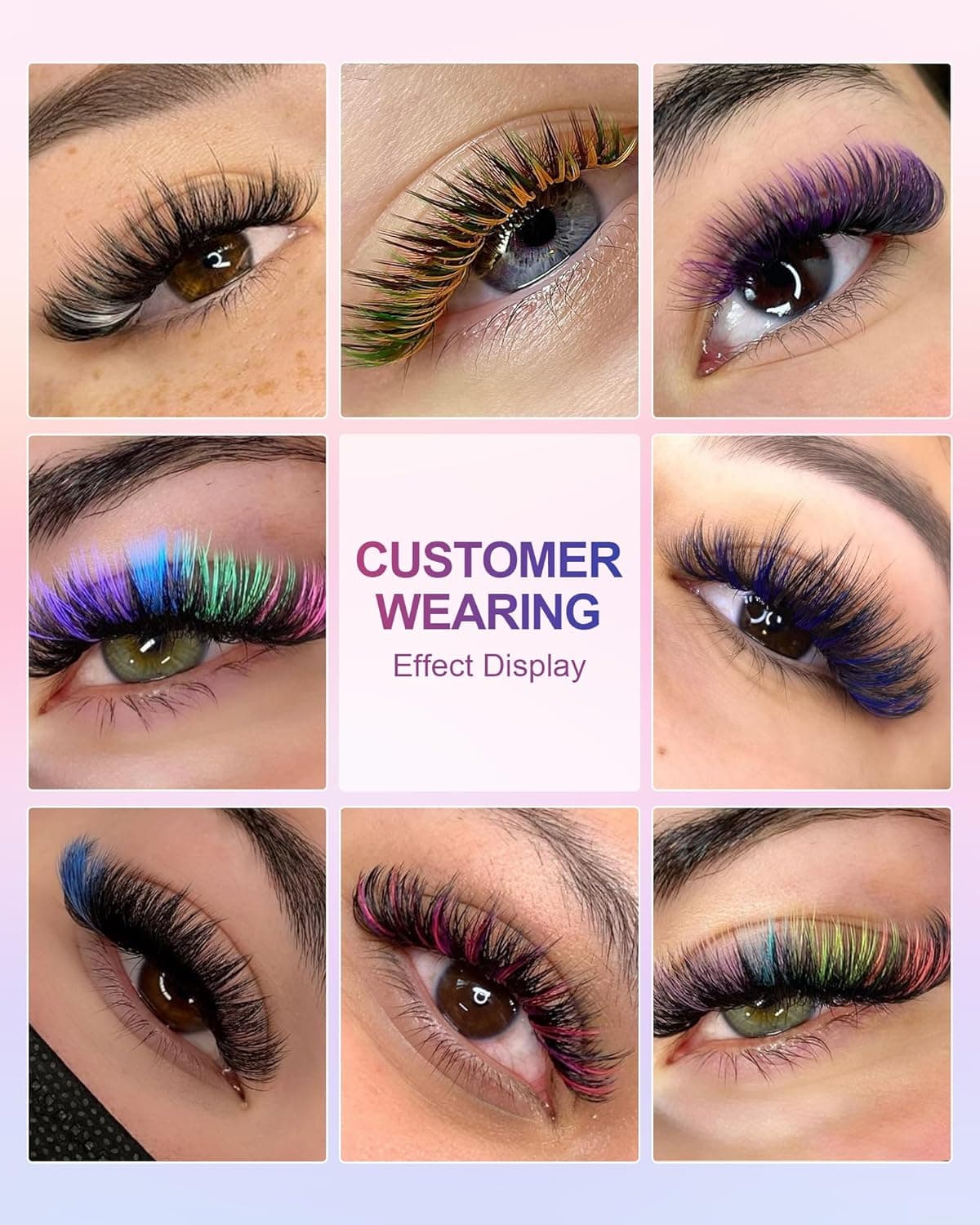 Pestanas Coloridas Nagaraku 0.15 D - Vários Tamanhos