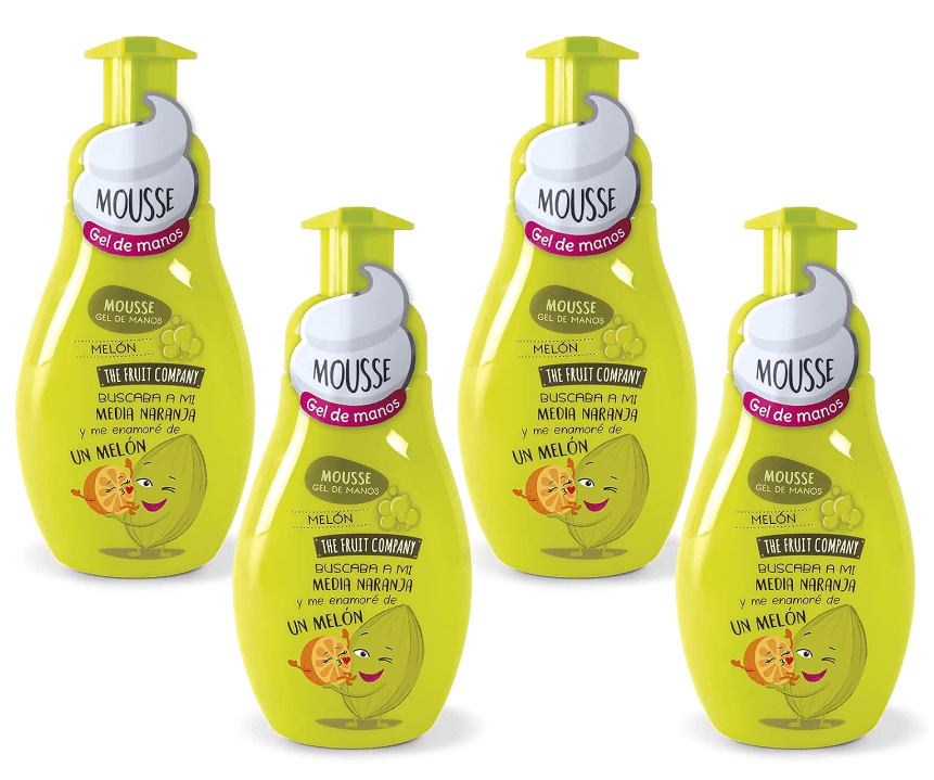 The Fruit Company - Kit Sabão de Mãos Mousse Melão 4 und