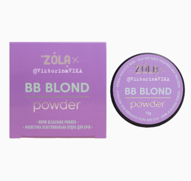 Pó Descolorante Roxo para Sobrancelhas BB Blond 10g - Zola