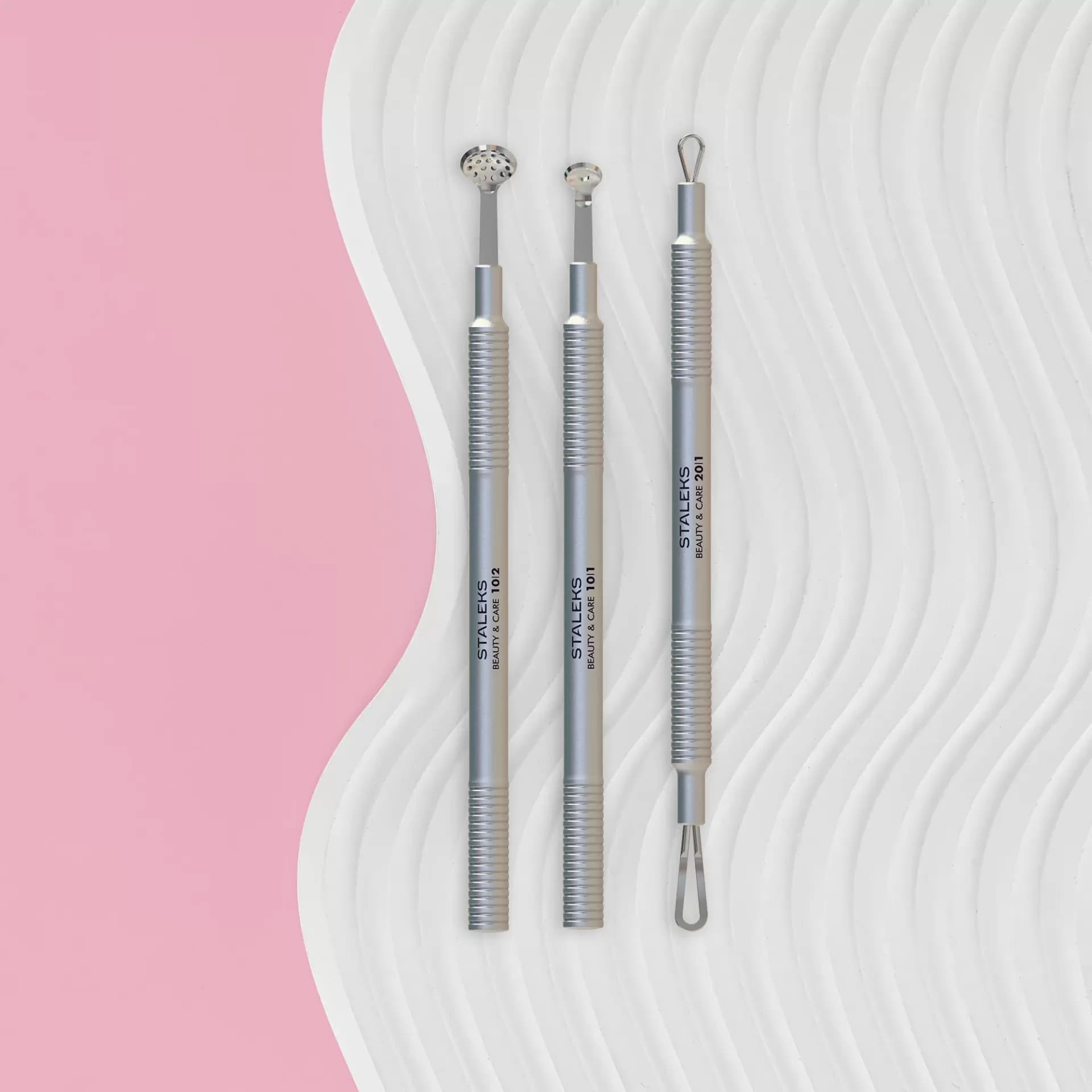 Kit Ferramentas Limpeza de Pele 3 Peças Duplas