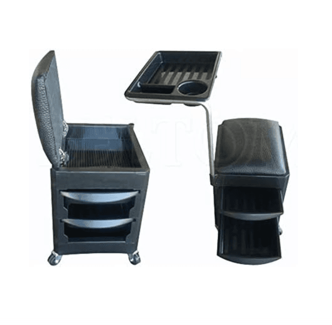 Carrinho/Banco Manicure Pedicure Gavetas Prateleiras Estação de Cabelereiro