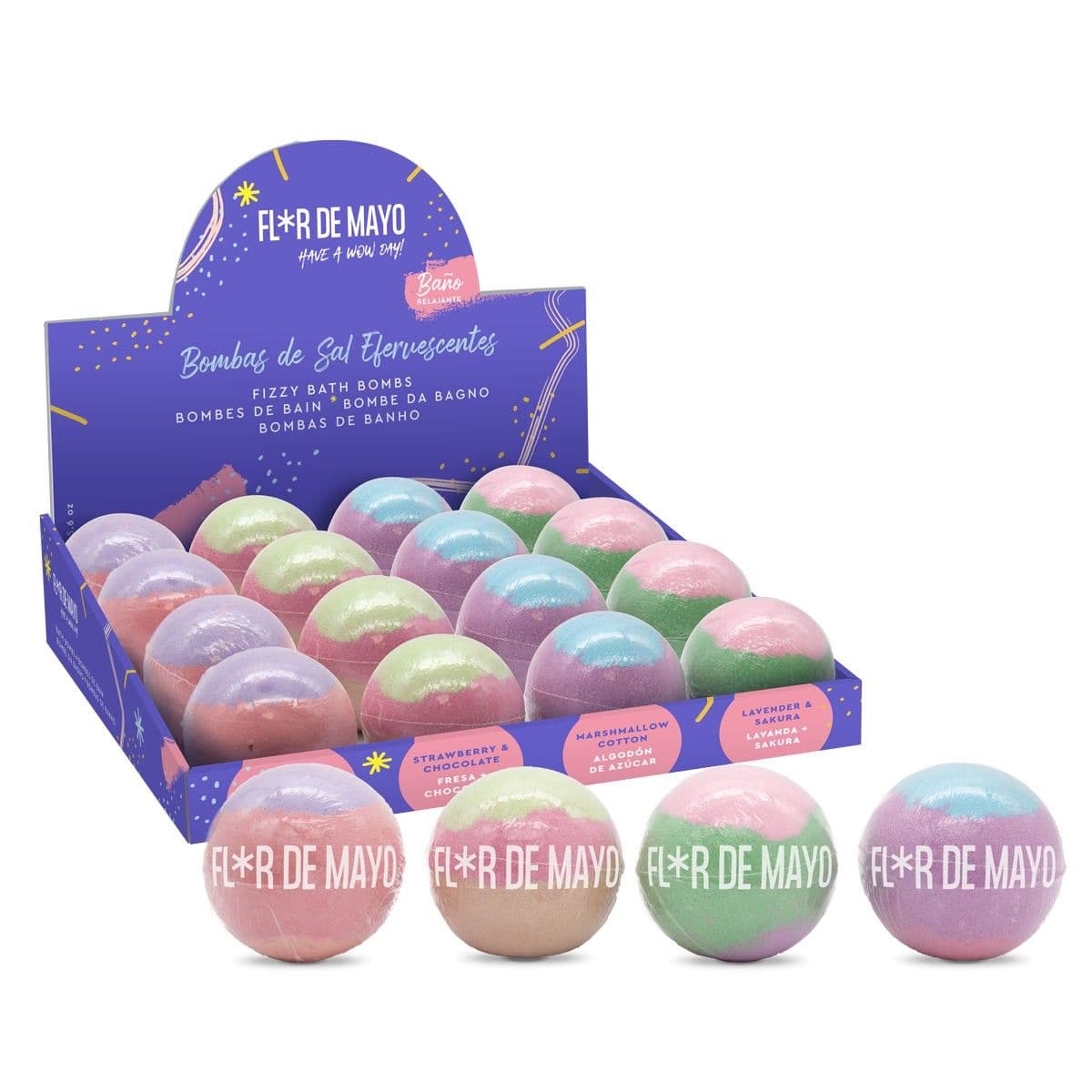 Bomba de Banho Efervescente - Bath Bomb - 16 und de 160g