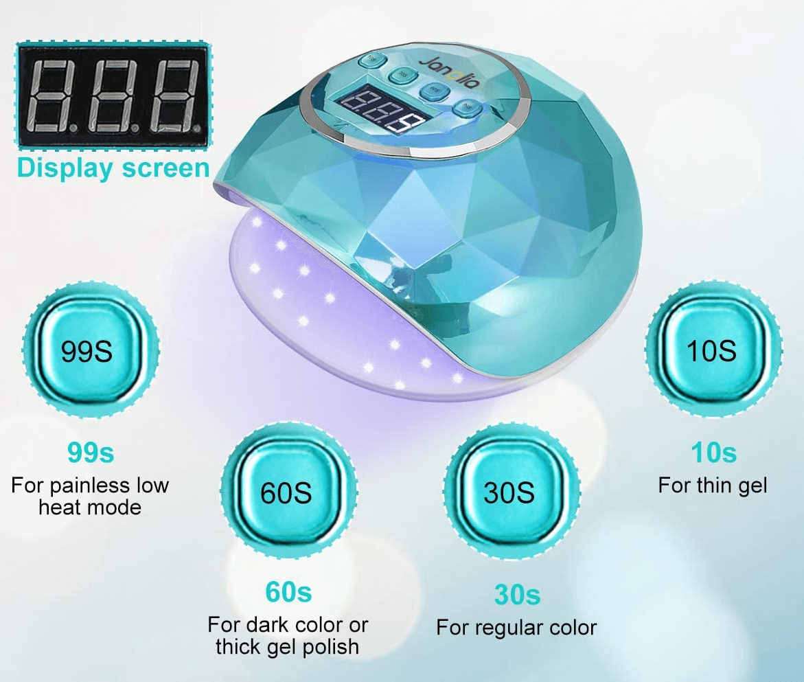 🌸 Catalisador de Unhas 86W LED UV Cores Variadas - 5