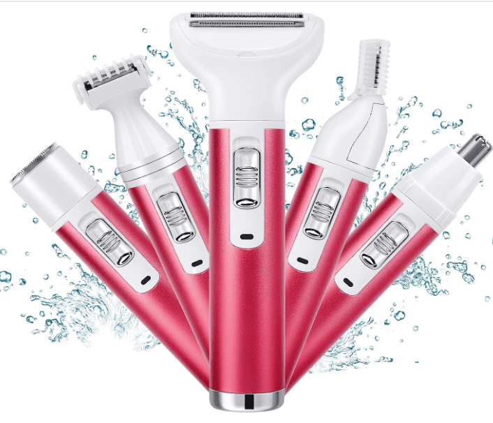Kit Máquina Depilatória para Mulher| Elétrica 5 Cabeças