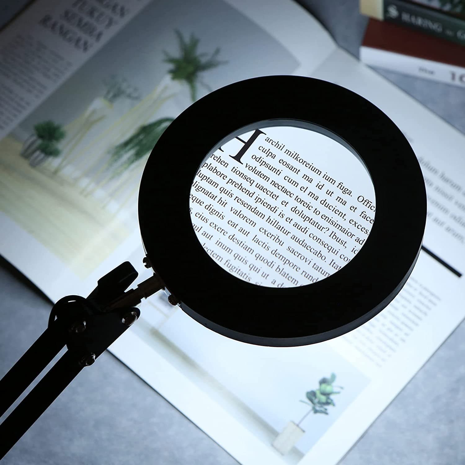 Lupa Led 8 Dioptrias Articulada de Mesa - 2