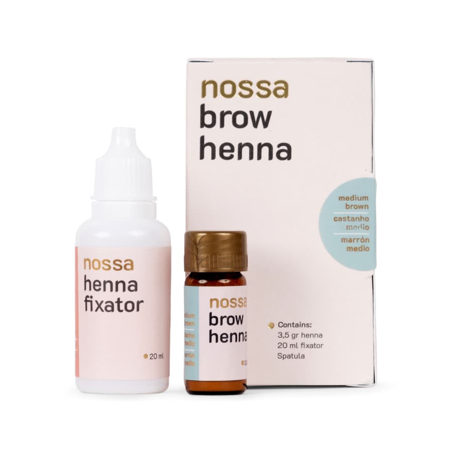 Henna + Fixador NOSSA para Sobrancelhas - Castanho Médio