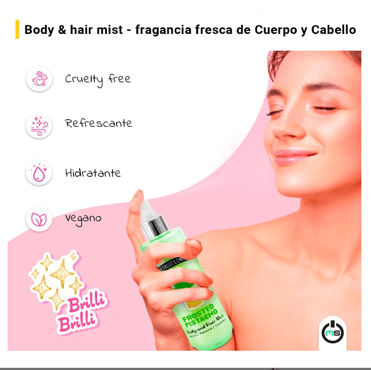 Hair & Body Mist 200 ml | Aroma Monoi, Pistácio  Caramelo -  The Fruit Company - 3