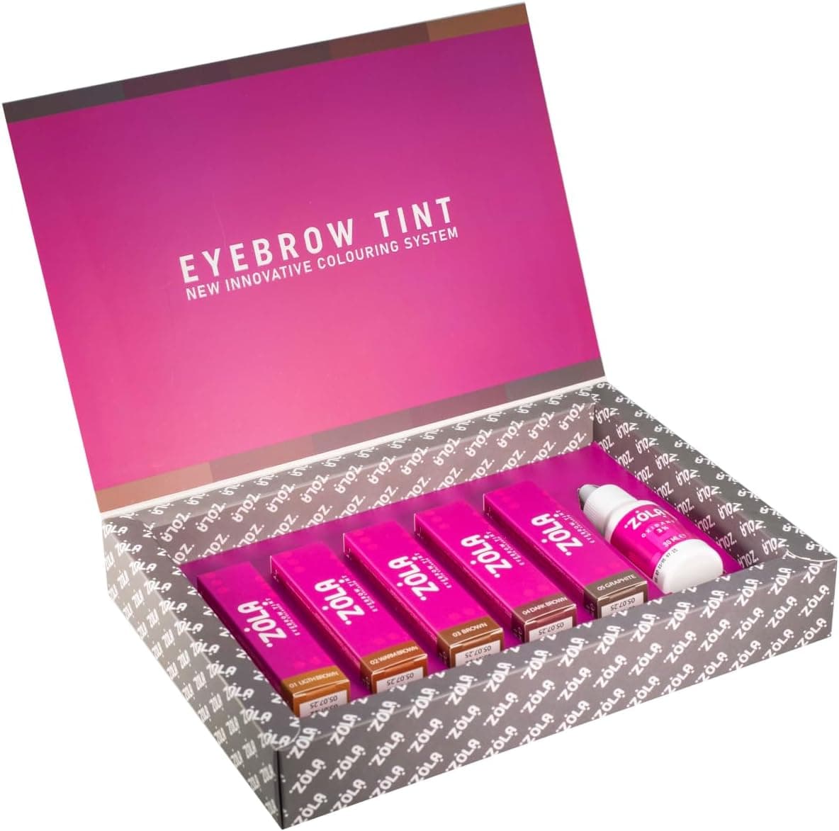 Kit Eyebrow Tint 5 Cores + Oxidante - Zola