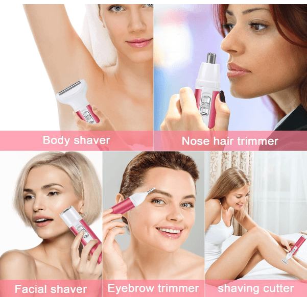 Kit Máquina Depilatória para Mulher| Elétrica 5 Cabeças - 3