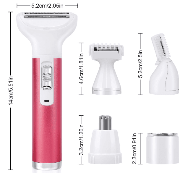Kit Máquina Depilatória para Mulher| Elétrica 5 Cabeças - 4