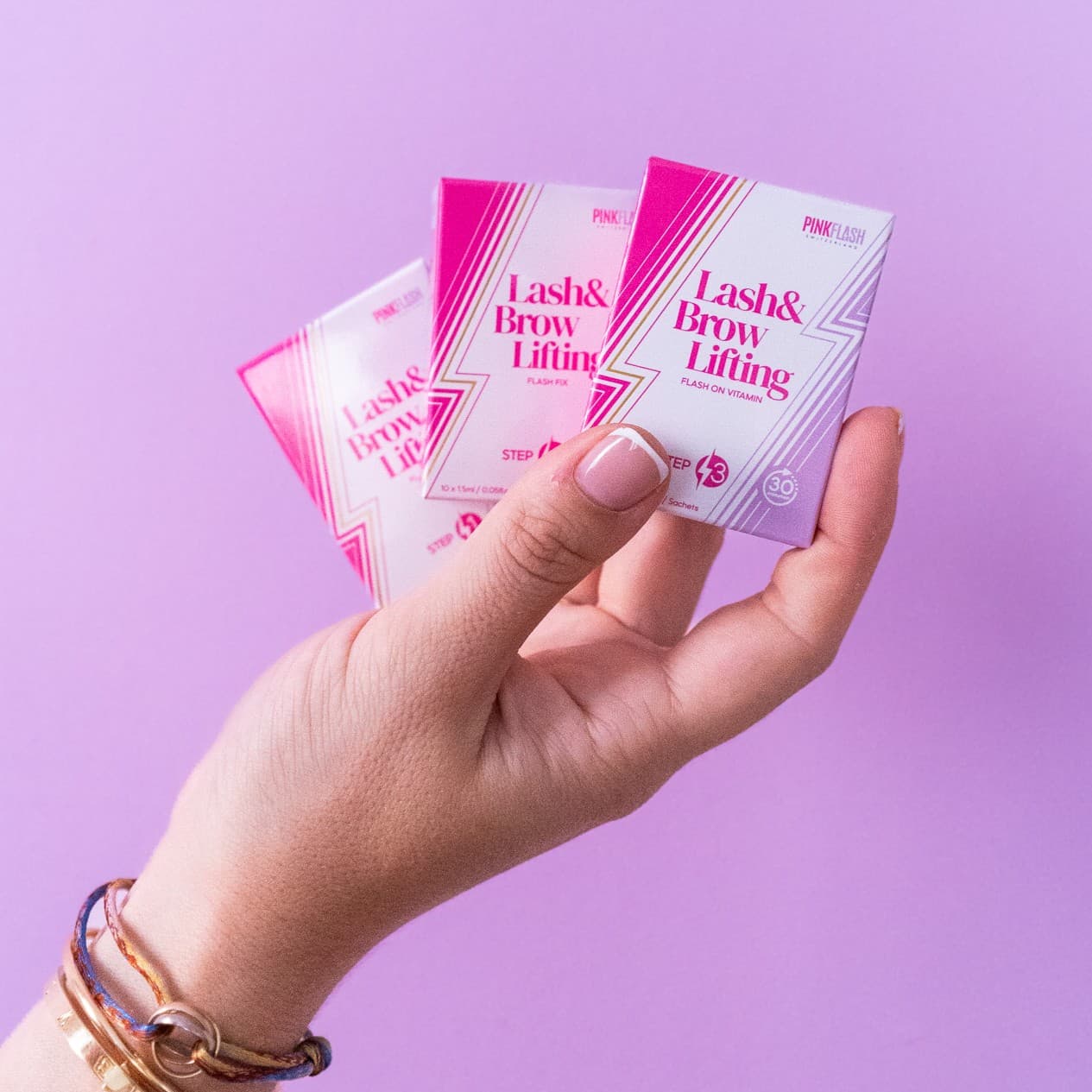 Kit Pink Flash Lash & Brow Lift – Passos 1, 2 e 3 (10×1,5 ml cada) - 8