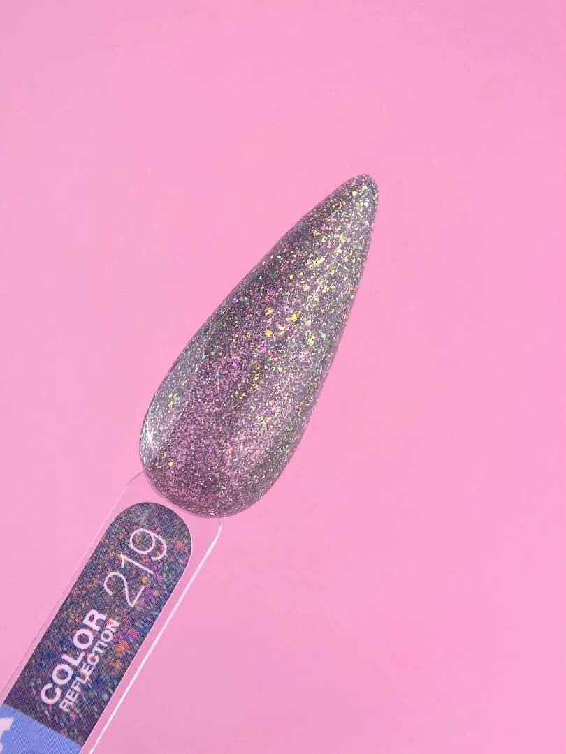 Verniz Gel Refletivo – Color Reflection Nº219 Cinza – 13 ml LUNAmoon - 2