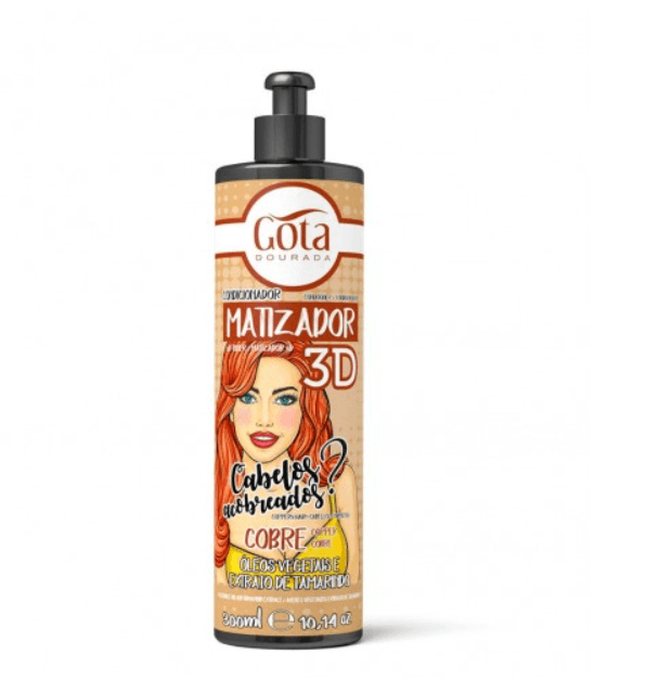 Gota Dourada Matizador Condicionador 3D Cobre 300ml