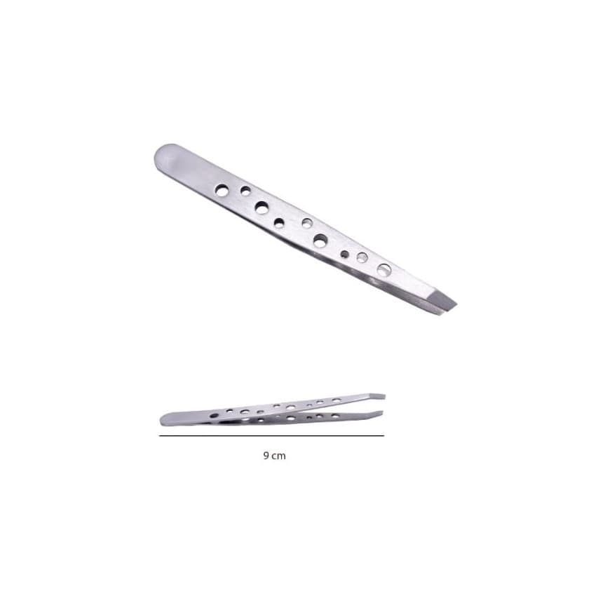 Pinça de Sobrancelhas Ponta Diagonal BC - Prata