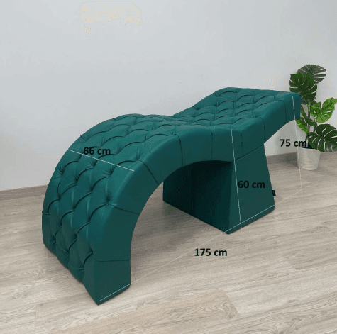 Marquesa Pestanas Ergonómica Estofada Capitoné Preto - 6