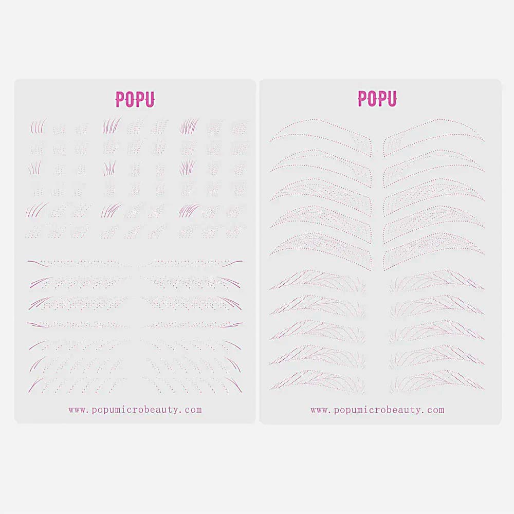 POPU Pele de Treino para Micropigmentação – Dupla Face | 5 Unidades