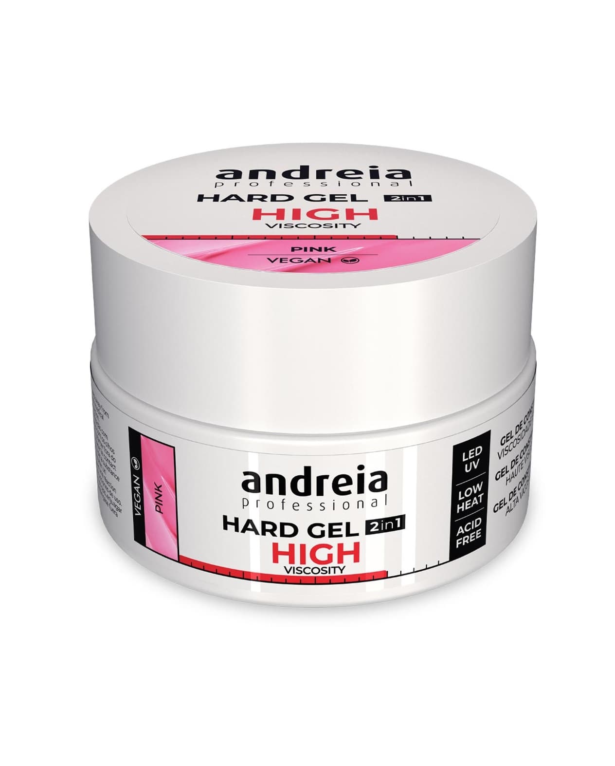 Andreia Hard Gel 2 IN 1 Pink Alta Viscosidade 44g