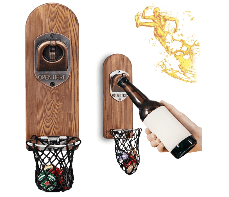 🎁Abridor de Garrafa com Íma Frigorífico Madeira Retro