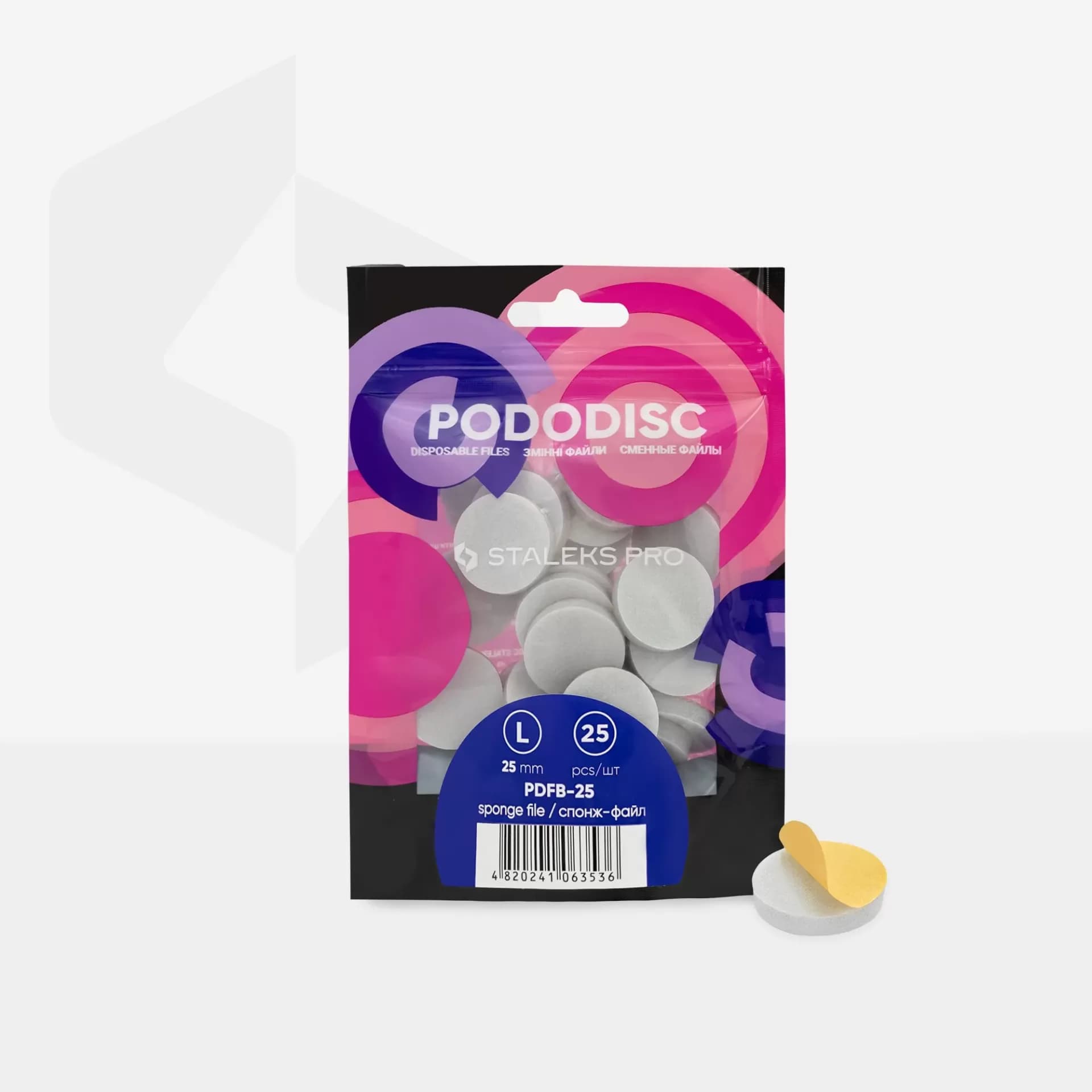Limas-Esponjas para Pedicura PODODISC STALEKS PRO L (25 und) - 3