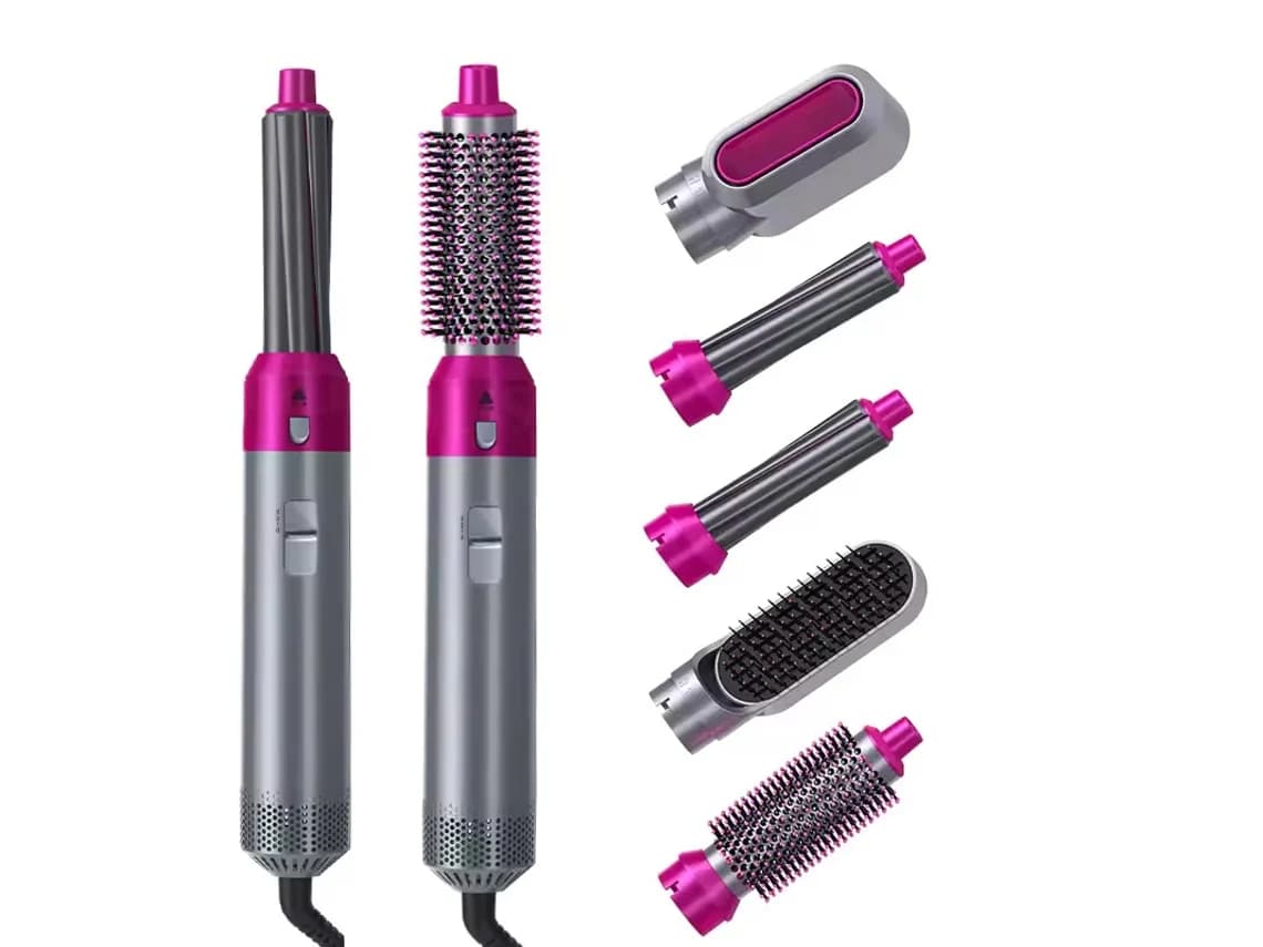 💥 EM ALTA: 5 em 1 Modelador de Cabelo e Secador de Cabelo - 4