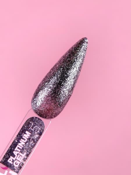 Platinum Gel Nº5 – Prateado Escuro Metálico – 5 ml LUNAmoon - 2
