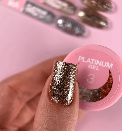 Platinum Gel Nº3 – Bronze com Glitter – 5 ml LUNAmoon - 4