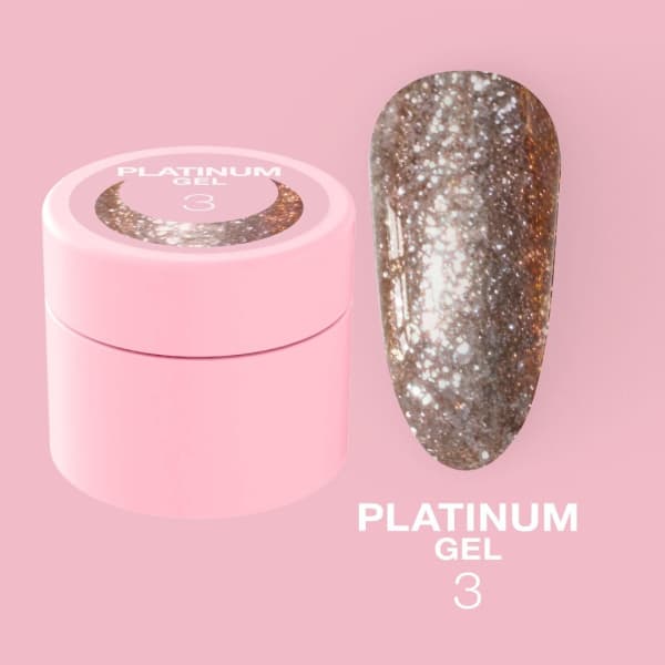 Platinum Gel Nº3 – Bronze com Glitter – 5 ml LUNAmoon