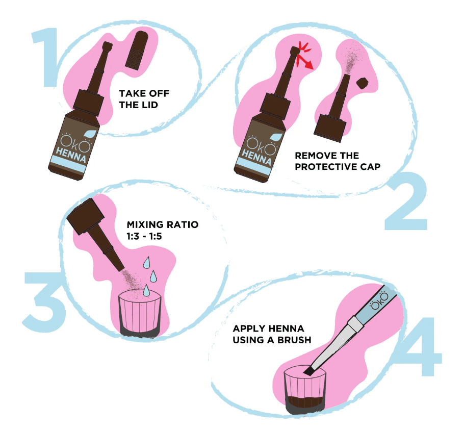 Kit de Henna Sobrancelhas em Pó 7 Cores OKO Power 5g - 4