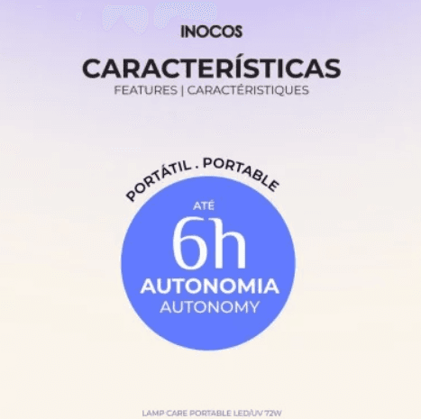 Inocos Catalizador LED UV Lamp Care Portátil 72W - 7