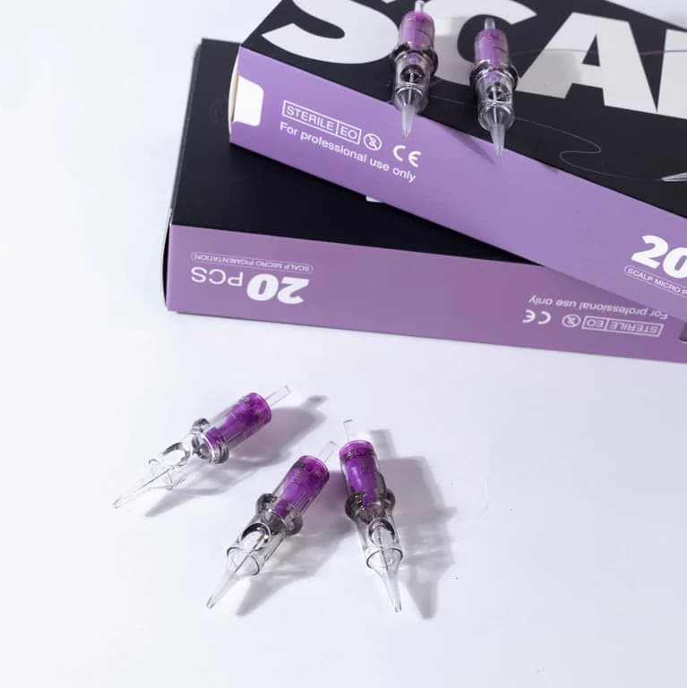 🩶 Agulhas de Cartucho POPU SMP – Micropigmentação Capilar - 2