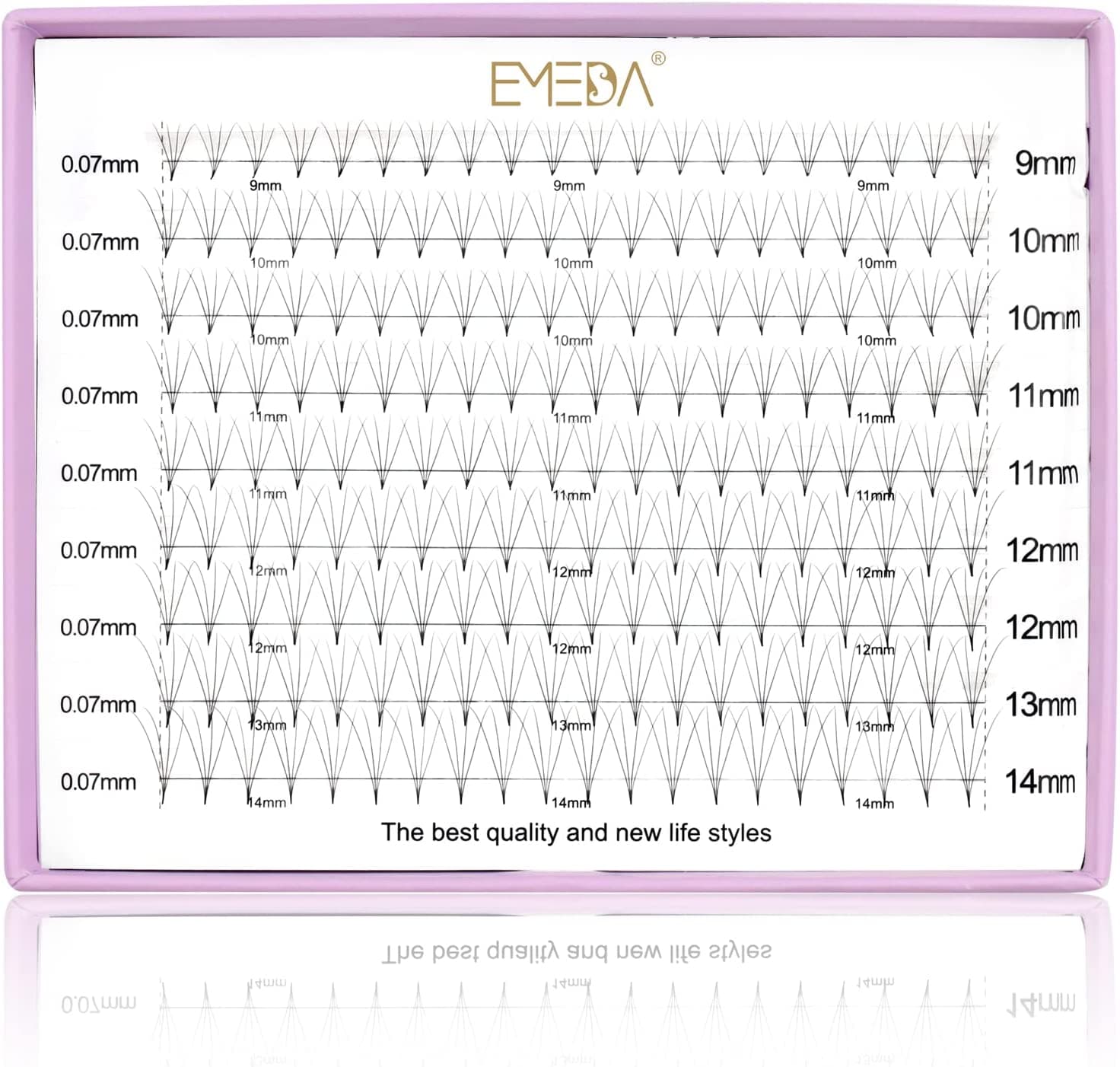 Pestanas Volume Russo 0,07mm Mix - Caixa XL - 2