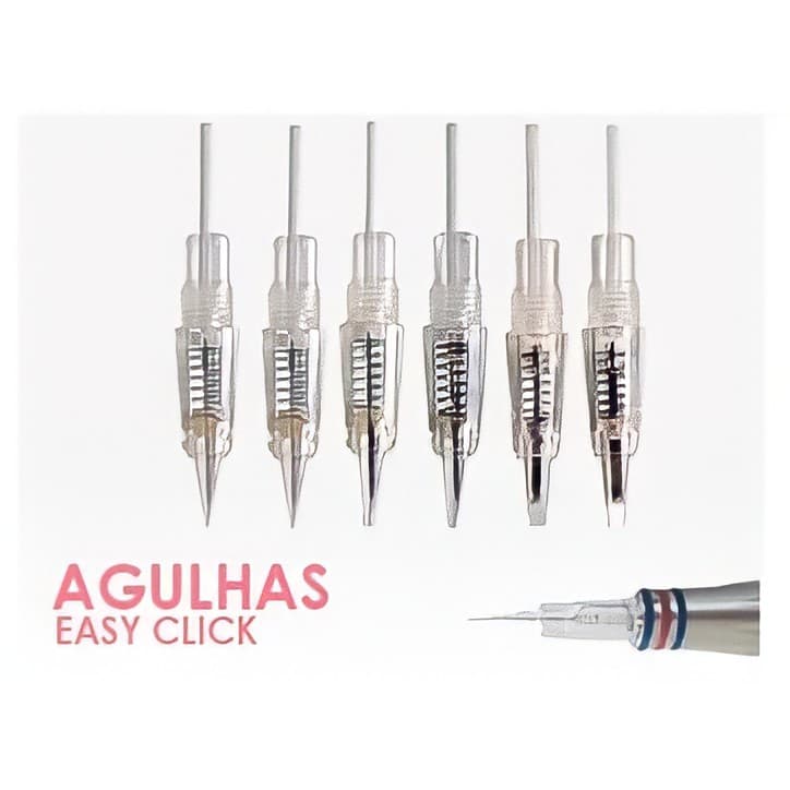 TOP VENDAS🥇Agulha Easy Click Rosca Cartucho Dermógrafo - 2