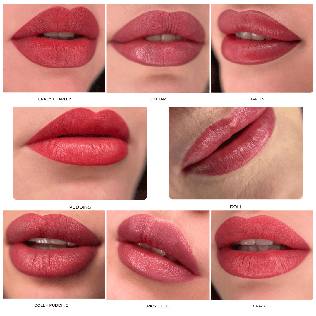 Kit 6 Pigmentos Híbridos para Lábios Harley Quinn – AS COMPANY - 6