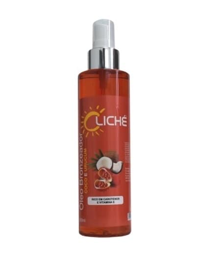 Óleo Bronzeador Urucum e Coco CLICHE 200 ml