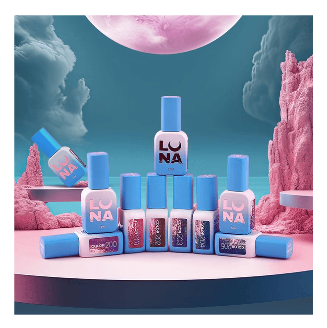 Verniz Gel – Nº203 Lavender with Shimmer – 13 ml LUNAmoon - 8