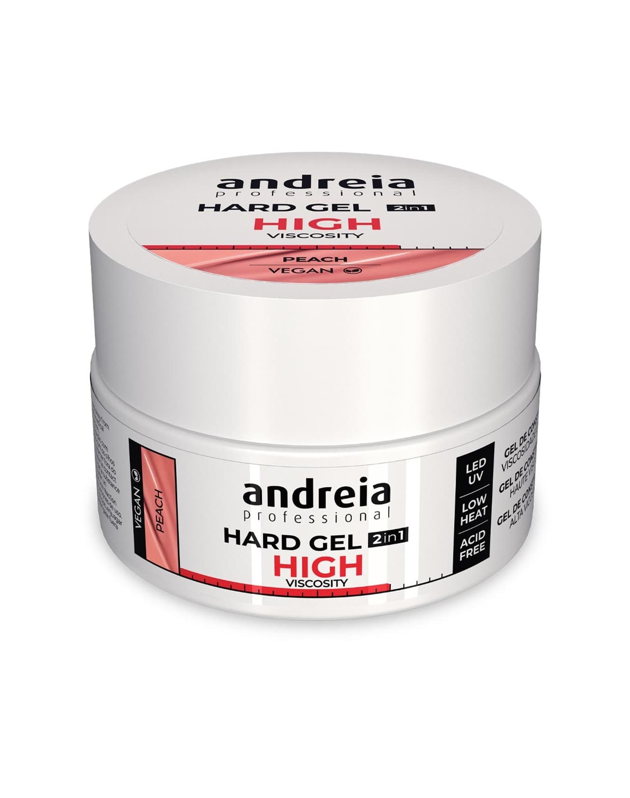 Andreia Hard Gel 2 IN 1 Peach Alta Viscosidade 44g