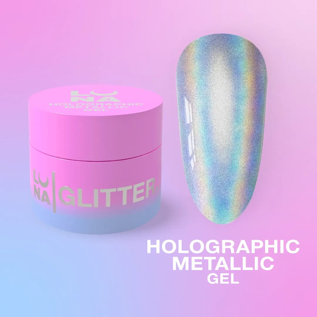 Holographic Metallic Gel – Gel Holográfico Metálico – 5 ml LUNAmoon
