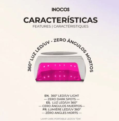 Inocos Catalizador LED UV Lamp Care Portátil 72W - 6
