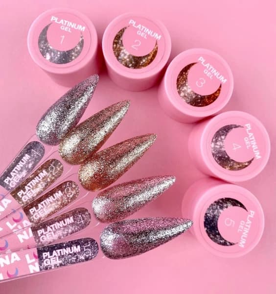 Platinum Gel Nº4 – Prateado com Toque Dourado  – 5 ml LUNAmoon - 6