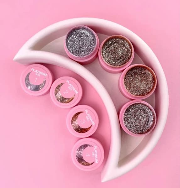 Platinum Gel Nº4 – Prateado com Toque Dourado  – 5 ml LUNAmoon - 7