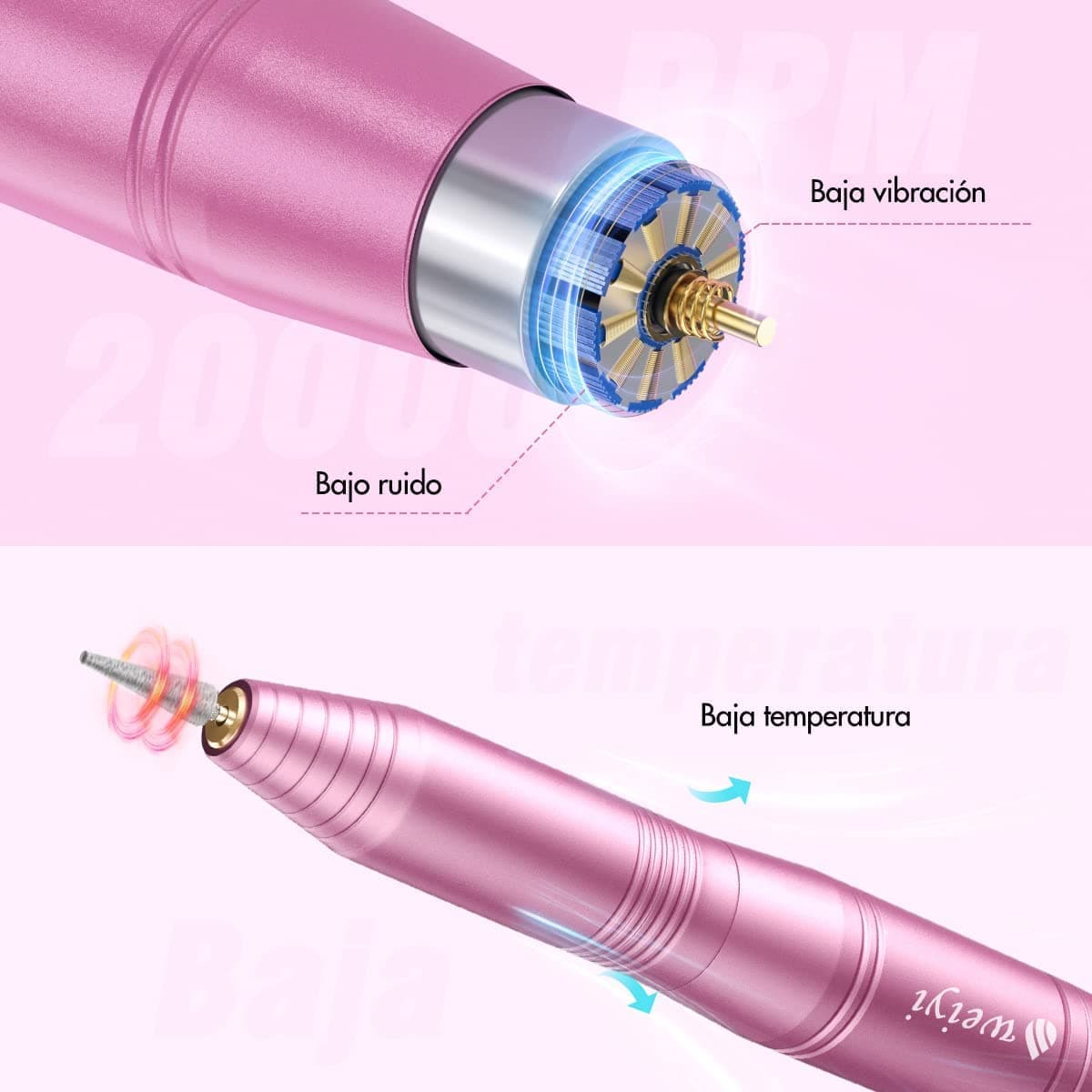 🌸 Broca Manicure Profissional 20.000 RPM - 4