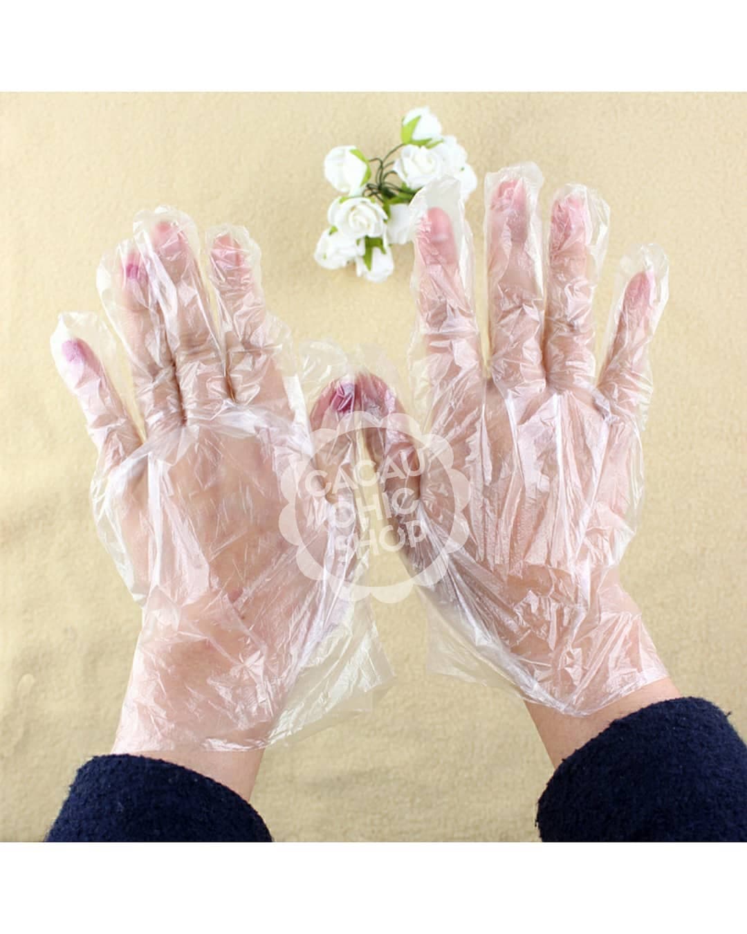 Luvas Descartáveis Plástico 100 und