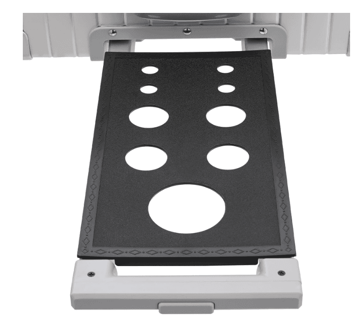 Mala Trolley Camarim Profissional com Luzes LED - Cor Prata - 7