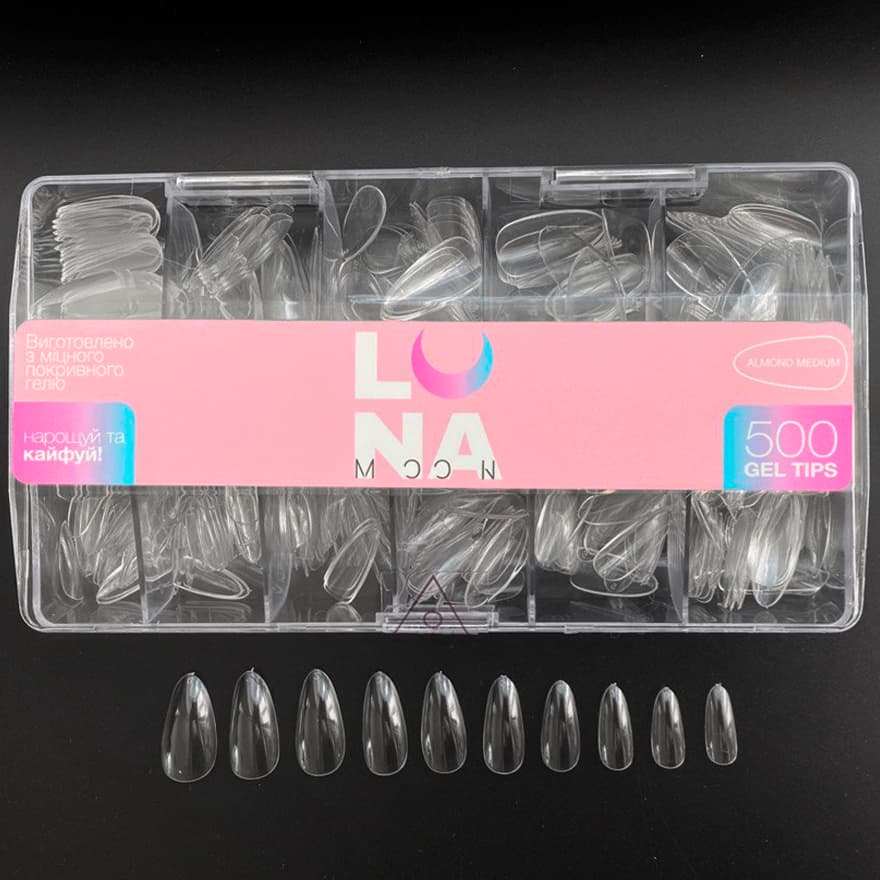 Almond Medium Tips – Amêndoa Média 500 pcs – LUNAmoon - 5