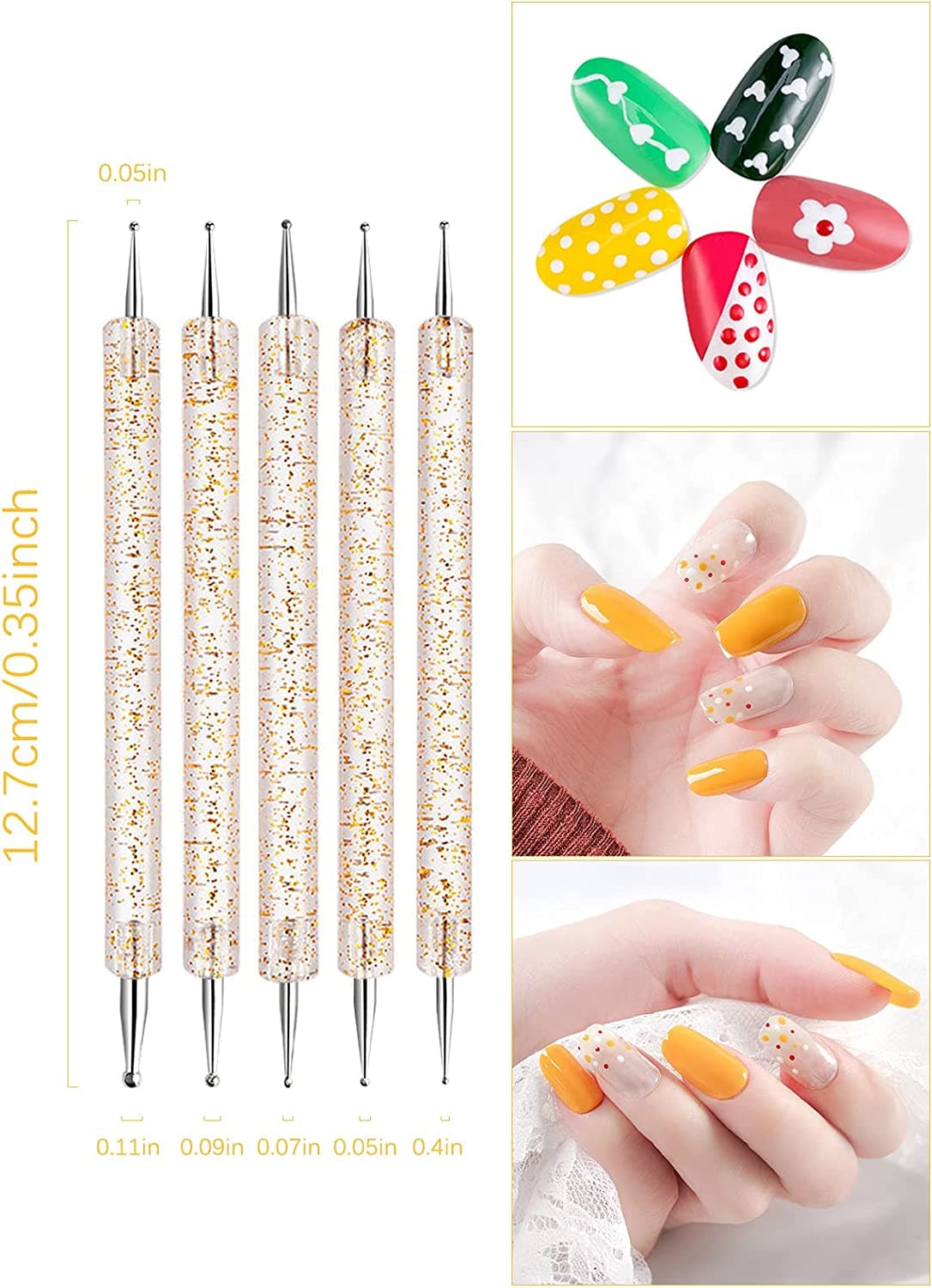 Kit Pincéis Acrílico Unhas 33 Peças - 3