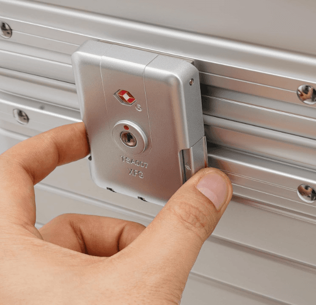 Mala Trolley Camarim Profissional com Luzes LED - Cor Prata - 8