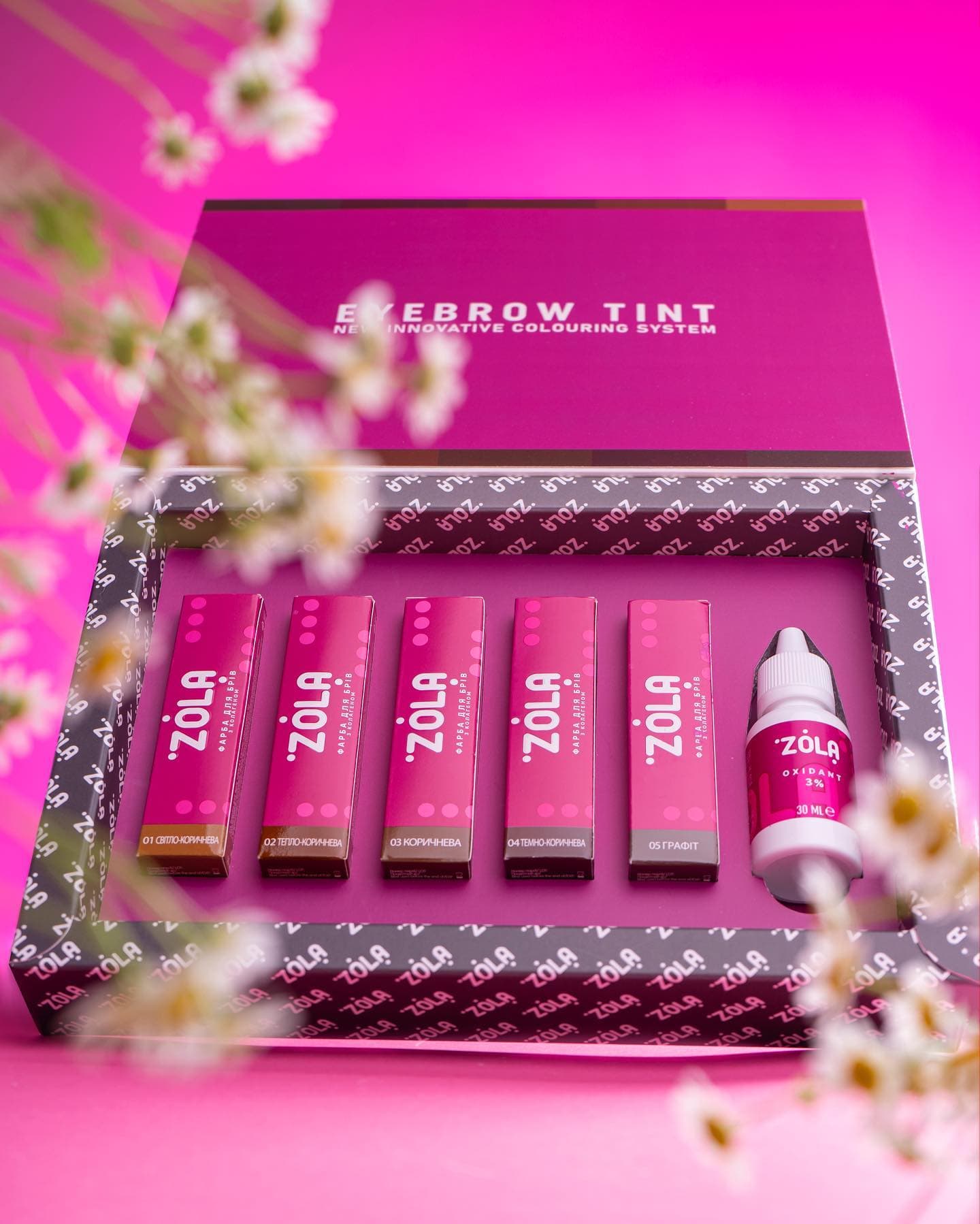 Kit Eyebrow Tint 5 Cores + Oxidante - Zola - 4