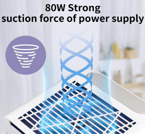 Aspirador de Pó Unhas Profissional 80 W - 6