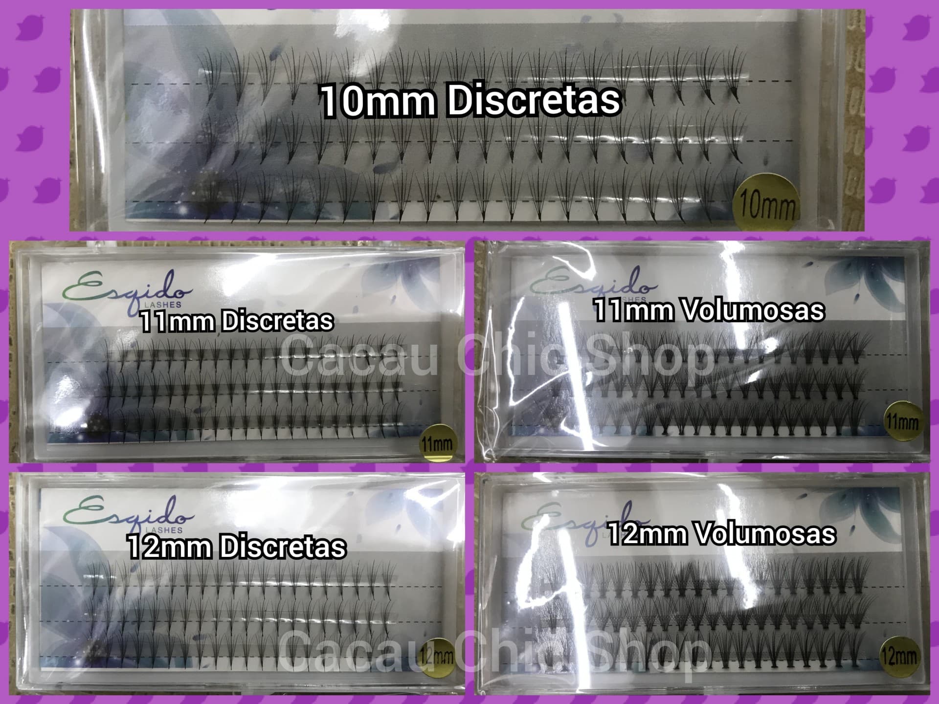 Pestanas em Tufos 3D